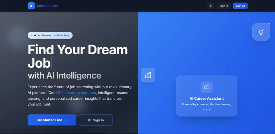 AccessJobs — AI-Powered Job Recommendation screenshot